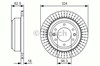 Диск гальмівний задній 0986479U29 BOSCH