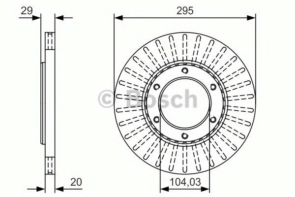 Ротор гальмівний 0986479U33 BOSCH