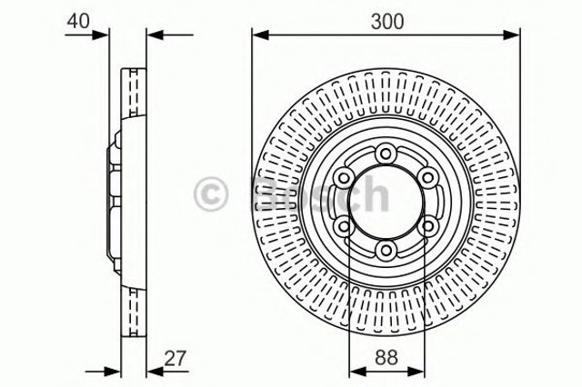 Гальмо дискове переднє 0986479V29 BOSCH