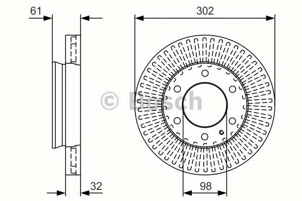 Ротор гальмівний 0986479V32 BOSCH