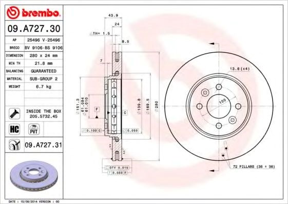 09A72731 Brembo