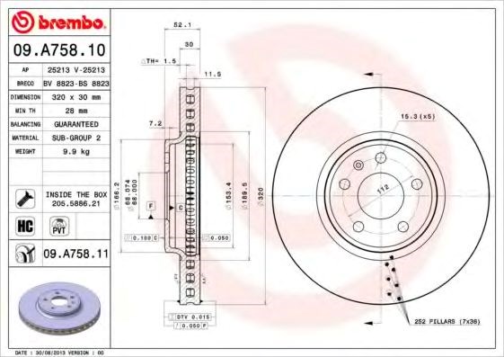 09A75811 Brembo