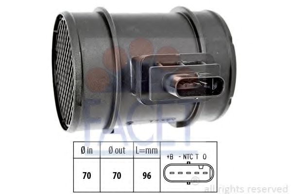 Датчик масової витрати повітря 101341 FACET