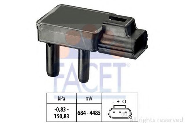 Датчик тиску вихлопних газів 103332 FACET