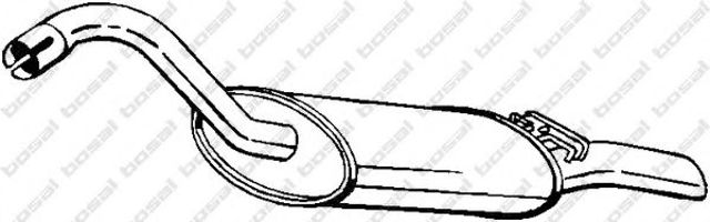 Глушник вихлопних газів кінцевий 105017 BOSAL