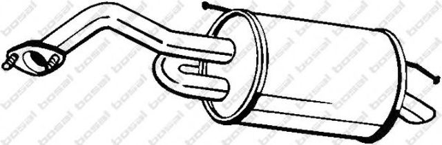 Вихлопна труба 128001 BOSAL