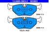 Колодки гальмівні задні, дискові 13046038032 ATE