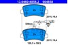 Задні колодки 13046048582 ATE