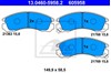 Колодки гальмівні передні, дискові 13046059582 ATE