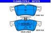 Комплект задніх колодок 13046072782 ATE