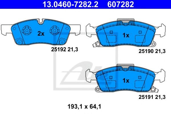 Гальмівні колодки передні mercedes m-class, gle (w166), gls, gl (x166) / jeep grand cherokee iv champion 573459ch 13046072822