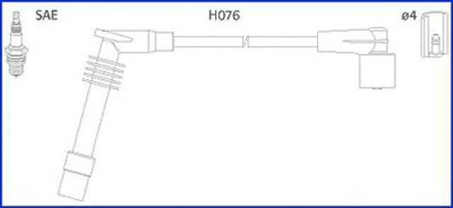 Дріт високовольтні, комплект 134234 HITACHI