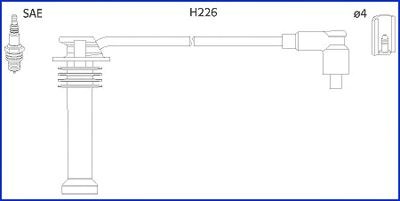 Rcfd808 комплект високовольтних проводів 134672
