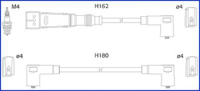 Дроти запалювання 134707 HITACHI