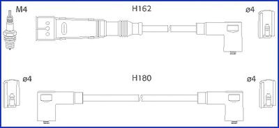 Провід високовольтні, комплект 134715 HITACHI