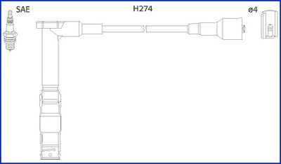 Дроти запалювання 134775 HITACHI