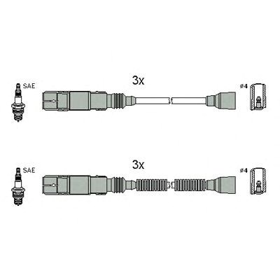 Проводи високовольтні 134952 HITACHI