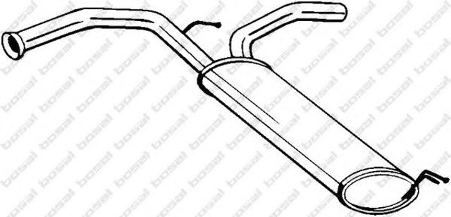 Глушник задній 135721 BOSAL