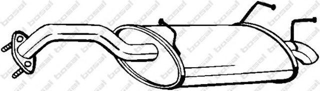 Глушник, задня частина 145109 BOSAL