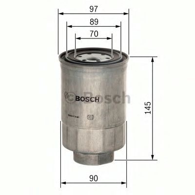 Bosch n4281 h140mm  фільтр паливний диз. nissan 1,7-3,0: almera, sunny, vanette ford maverick 2,7 1457434281