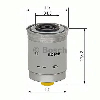 Bosch n4400 h=128mm фільтр паливний диз, ford transit 2,5d/td 94-00 1457434400
