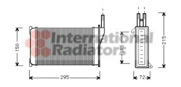 Радиатор отопителя escort 5-6/scorpio/sierra(пр-во van wezel) 18006098