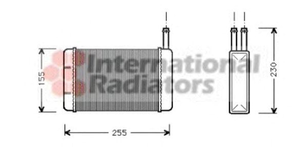 Радиатор отопителя fiesta 3 all +/- ac 89-95 (van wezel) 18006134