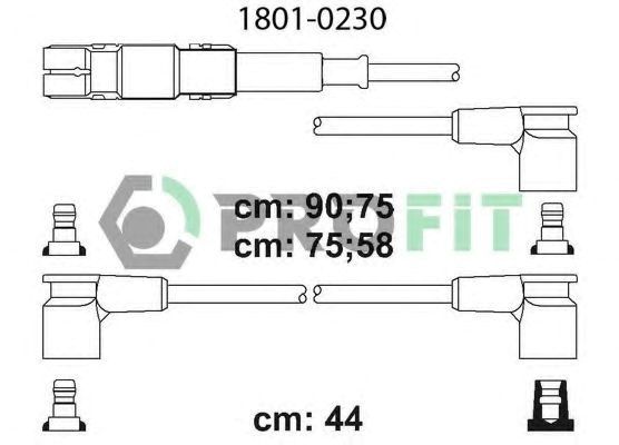 Комплект кабелів високовольтних 18010230