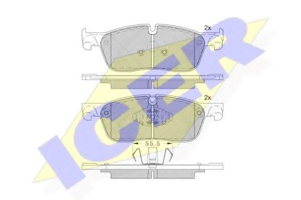 Дискові гальма 182236203 ICER