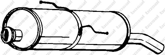 Глушник, задня частина 190355 BOSAL