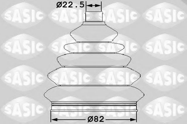 Ремонтний комплект пильника шарніра рівних кутових швидкостей, з елементами монтажу маг "carspares" 1904045