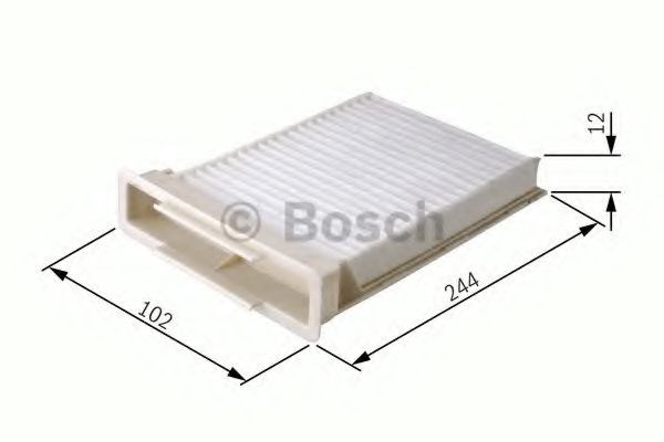 Bosch m2118 фільтр повітр.салону (2шт.) nissan almera 95-00 (24424102) 1987432118