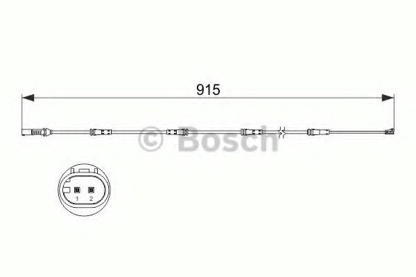 Bosch  датчик зносу гальм. колод. задн. bmw 5 f10 1987473509