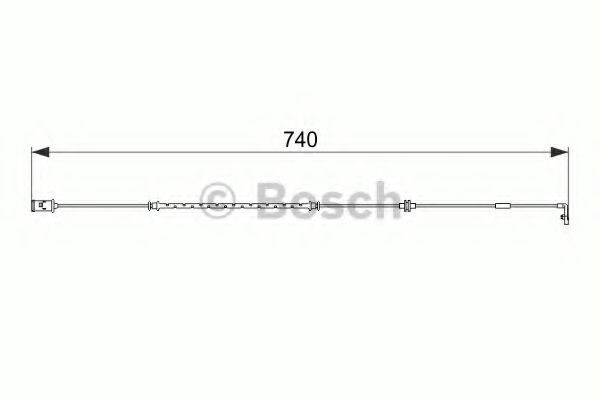 Bosch opel датчик гальм. колодок astra g 98- 1987474587