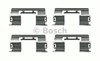 Bosch chevrolet установчий к-кт. гальм. колод. aveo 1.2, cruze 1.4 13-, ford transit connect 1.6 tdci, opel astra j 1.4 09-15 1987474746