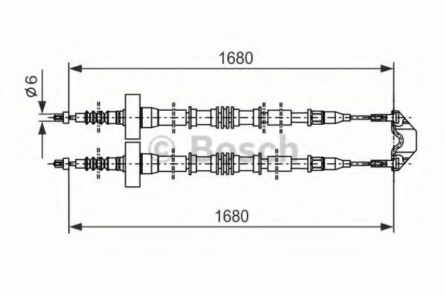 Гальмо стоянкове 1987477528 BOSCH