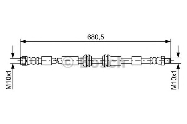 Гальмівний шланг mb gl/gle/gls/m-classe f 1987481734