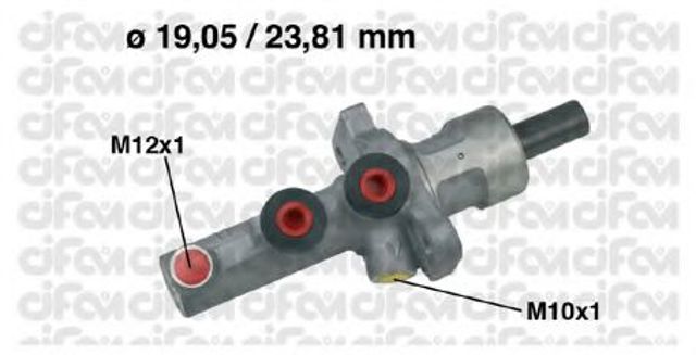 Циліндр головний гальма (Гідротормоз) 202621 CIFAM