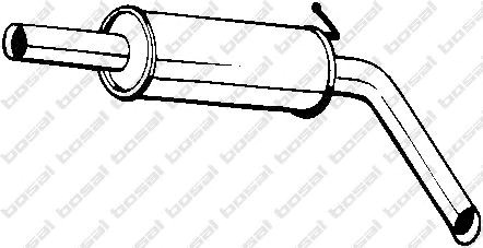 Вихлопна труба 220039 BOSAL