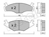 Колодки гальмівні передні, дискові 2200451 METELLI