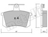 Колодки гальмові задні, дискові 2200480 METELLI