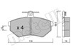 Колодки гальмівні дискові комплект 2200502 METELLI