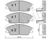 Колодки гальмівні передні, дискові 2200811 METELLI