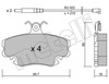 Колодки гальмівні дискові комплект 2201200K METELLI