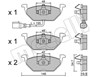 Колодки передні 2202112 METELLI