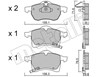 Колодки передні 2202580 METELLI