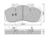 Задні колодки 2202670 METELLI