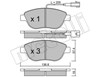 Колодки передні 2203220 METELLI