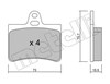 Комплект задніх колодок 2203330 METELLI