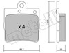 Колодки гальмові задні, дискові 2203430 METELLI